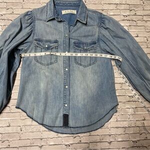 We The Free Blue Button Down Shirt